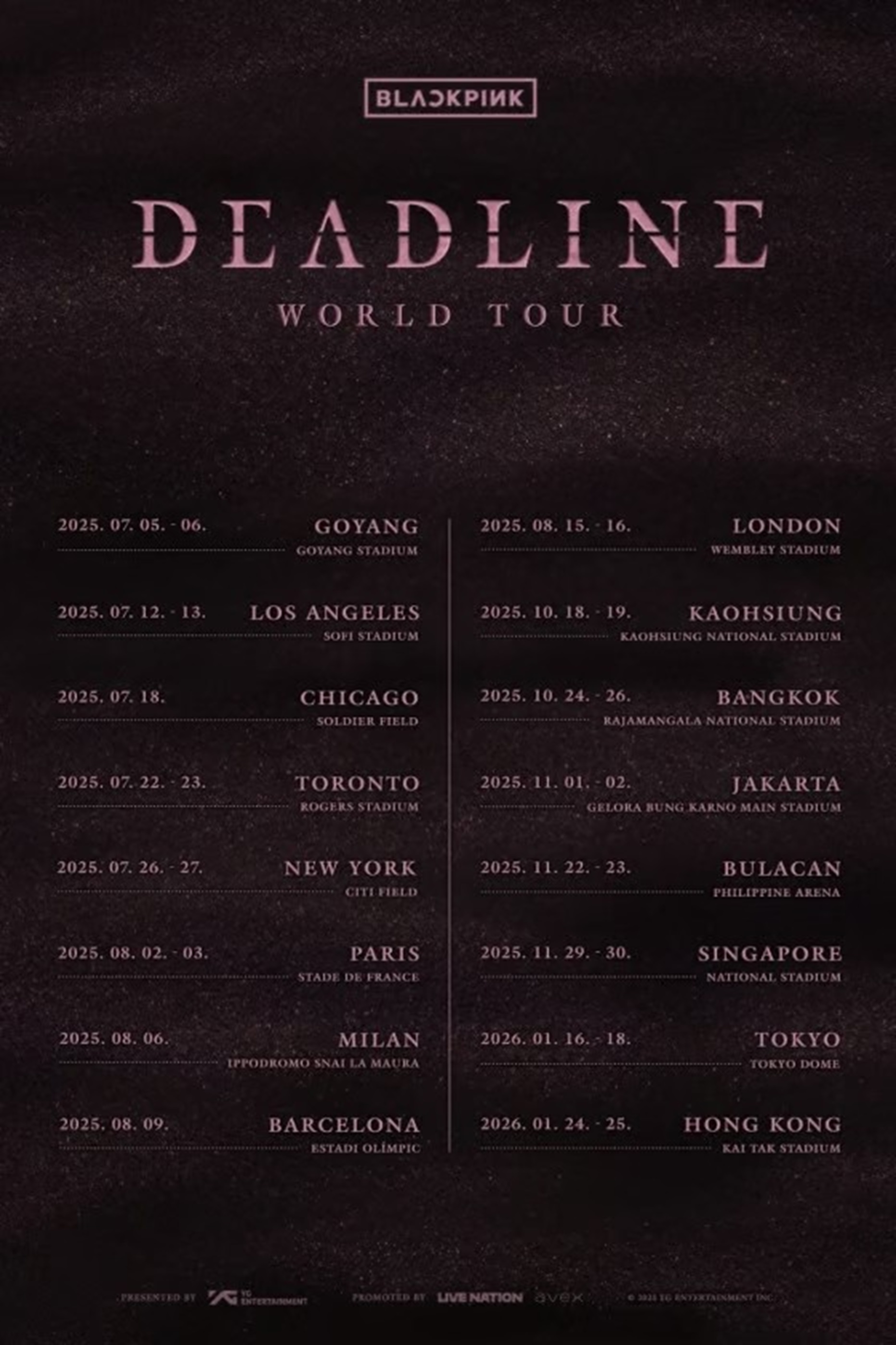 BLACKPINK、アジアツアー追加決定 | KOREA WAVE